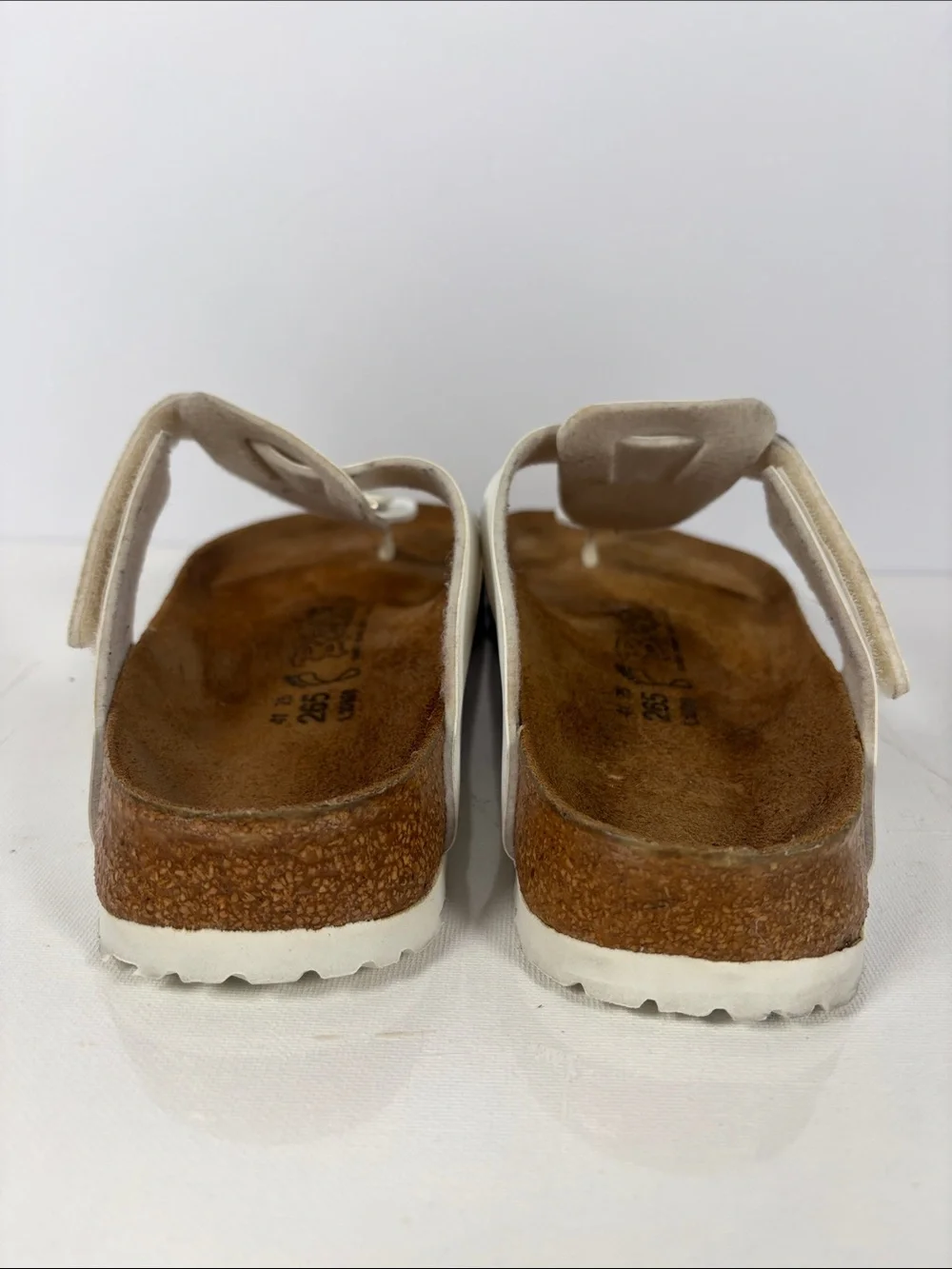 Birki’s by Birkenstock White Leather Thong Sandals EU 41 US Women’s 10